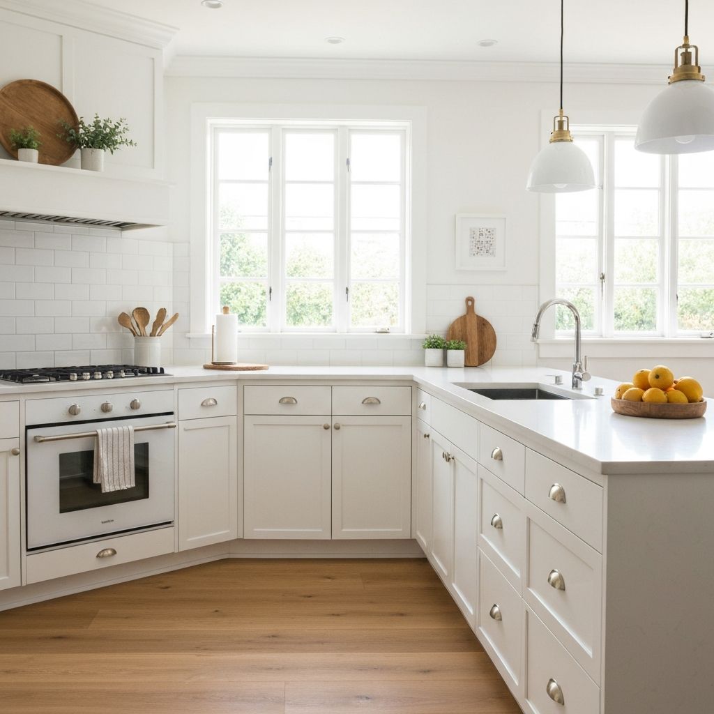 Navy blue wrapped kitchen